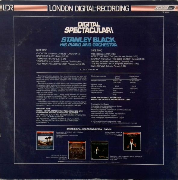 Stanley Black, His Piano And Orchestra <BR>Digital Spectacular