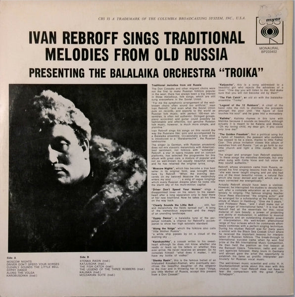 Ivan Rebroff Sings Folk Songs From Old Russia