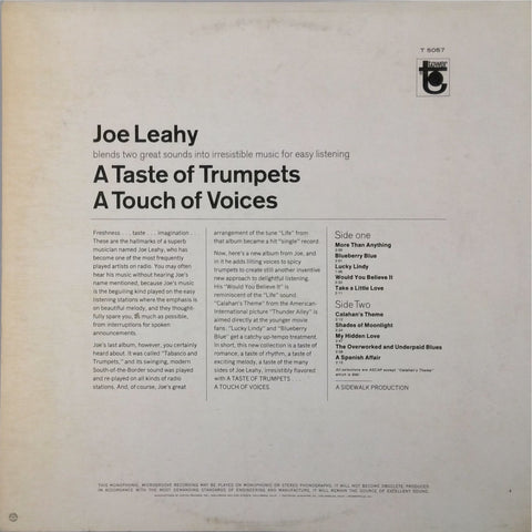 Joe Leahy <BR>A Taste Of Trumpets, A Touch Of Voices