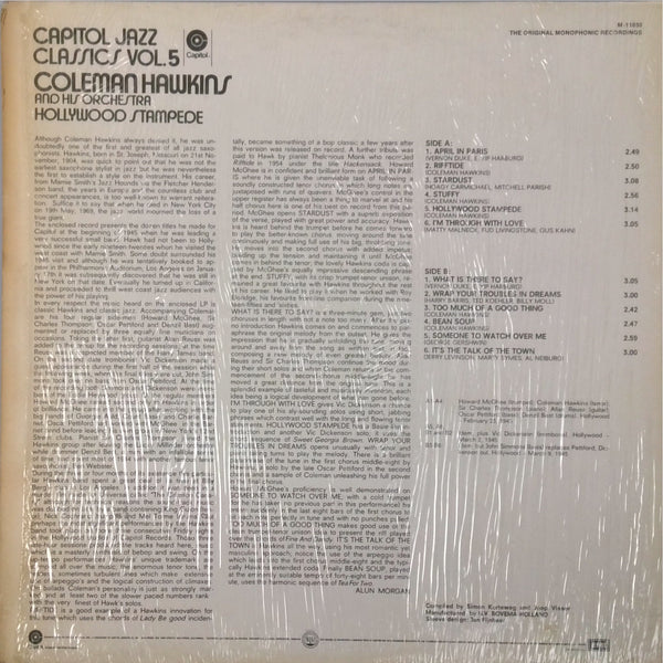 Coleman Hawkins and his Orchestra Hollywood Stempede <BR>Classics Vol. 5