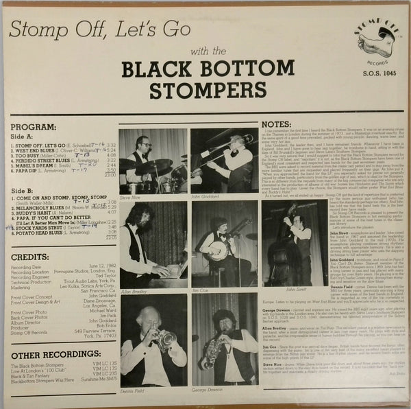 Black Bottom Stompers <BR>Stomp Off Let's Go