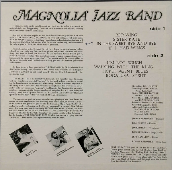 Magnolia Jazz Band <BR>Live Recordings