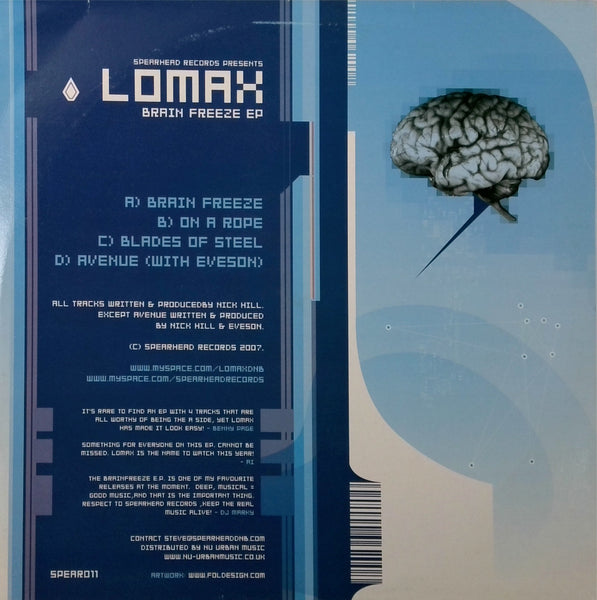Lomax  <BR>Brain Freeze EP