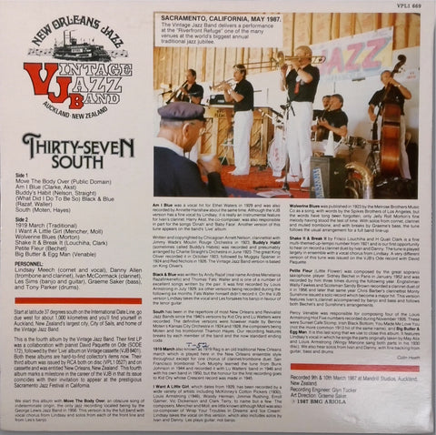 Vintage Jazz Band <BR>Thirty-Seven South
