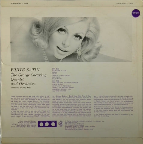 THE GEORGE SHEARING QUINTET AND ORCHESTRA <BR>WHITE SATIN