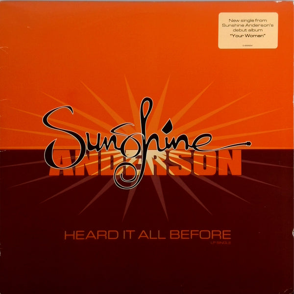 SUNSHINE ANDERSON <BR>HEARD IT ALL BEFORE