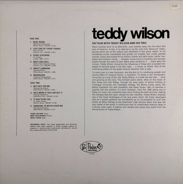 TEDDY WILSON AND HIS TRIO<BR>ON TOUR WITH TEDDY WILSON AND HIS TRIO