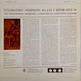 THE PHILHARMONIA ORCHESTRA <BR>TCHAIKOVSKY - SYMPHONY NO. 4 IN F MINOR OPUS 36.