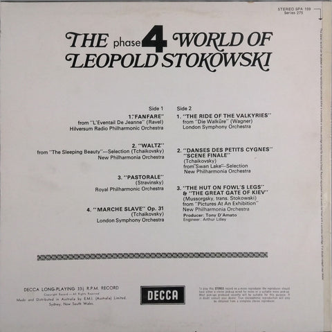 LEOPAOLD STOKOWSKI <BR>THE WORLD OF LEOPOLD STOKOWSKI PHASE 4