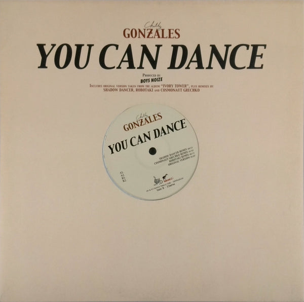 CHILLY GONZALES (BOYS NOIZE)<BR>YOU CAN DANCE