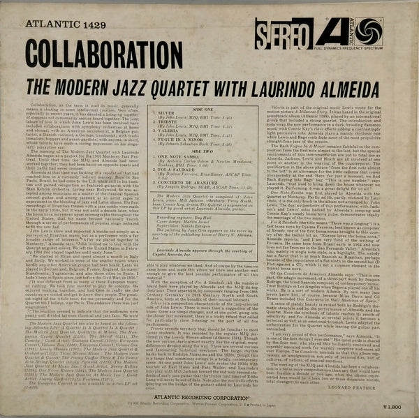 Modern Jazz Quartet, Laurindo Almeida <br>Collaboration