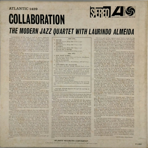 Modern Jazz Quartet, Laurindo Almeida <br>Collaboration